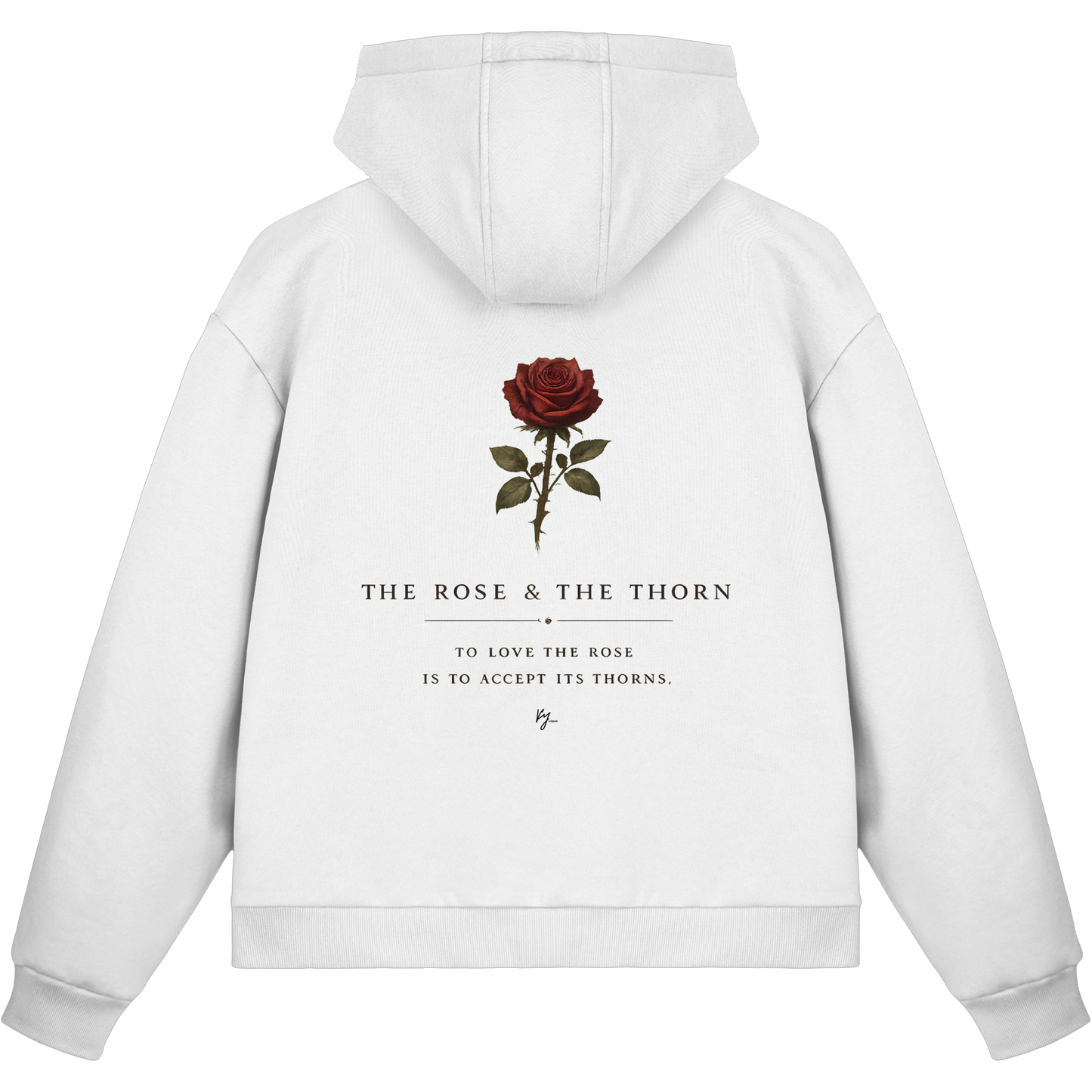 THE ROSE & THE THORN - ZIP HOODIE