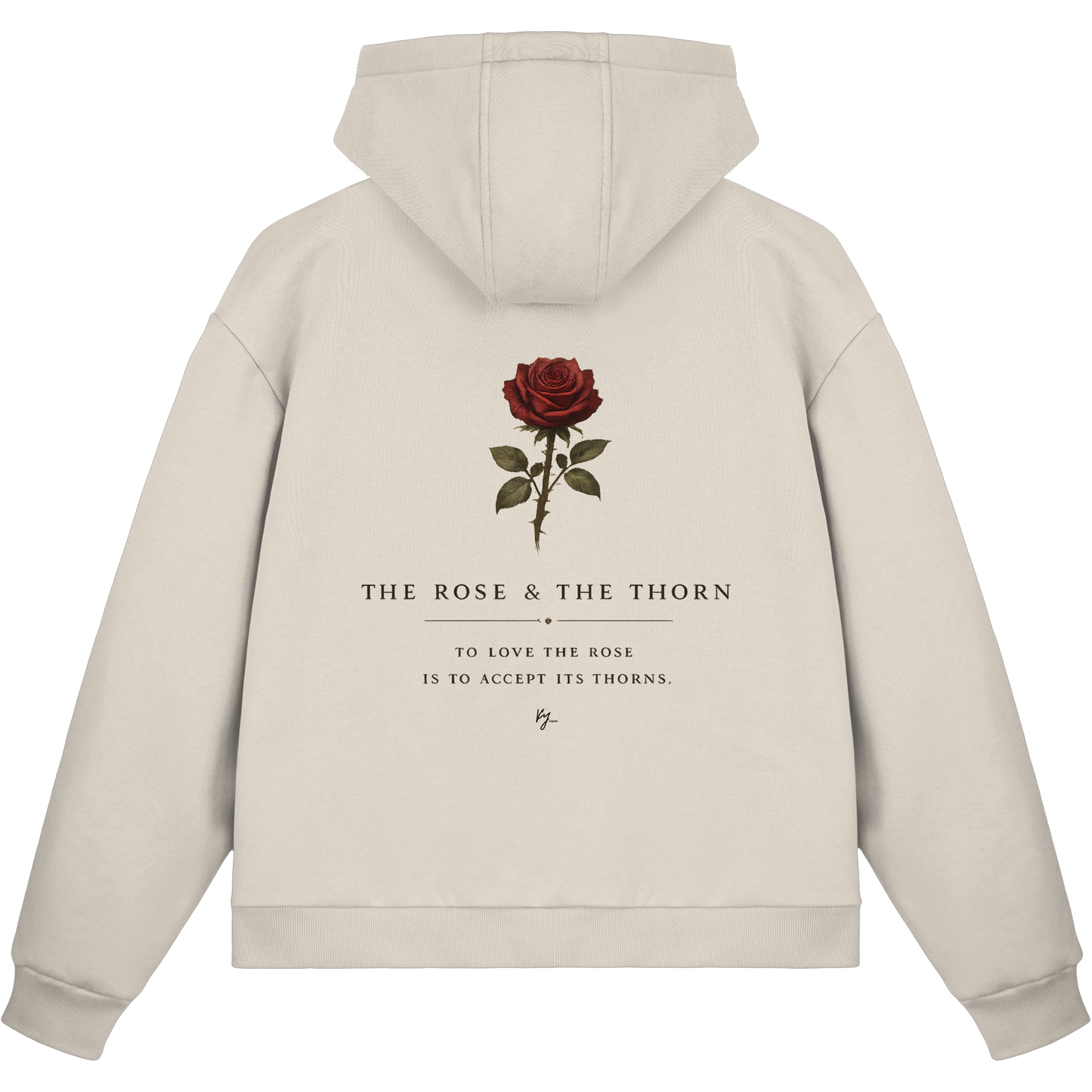THE ROSE & THE THORN - ZIP HOODIE